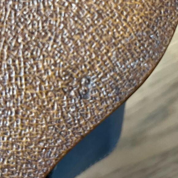 NWT Spring Step Blue Leather Sunburst Wedge Bohemian Sandal Size 38/Women’s 7.5 - Picture 10 of 11